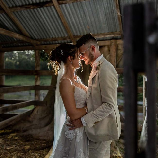 Wedding Photography bride and groom embracing